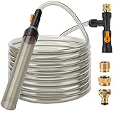 photo: You can buy hygger Bucket-Free Aquarium Water Change Kit Metal Faucet Connector Fish Tank Vacuum Siphon Gravel Cleaner with Long Hose 33FT Drain & Fill online, best price $41.99 new 2024-2023 bestseller, review