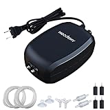 photo: You can buy Noodoky Aquarium Air Pump for Fish Tank with Accessories, Air Bubbler Stone Pump Aerator, 6W Dual Outlet up to 5L/min Oxygen for Tank 10 to 80 Gallons online, best price $16.49 new 2024-2023 bestseller, review
