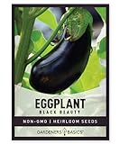 photo: You can buy Eggplant Seeds for Planting - Black Beauty Solanum melongena is A Great Heirloom, Non-GMO Vegetable Variety- 300 mg Seeds Great for Outdoor Spring, Winter and Fall Gardening by Gardeners Basics online, best price $4.95 new 2024-2023 bestseller, review