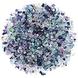 photo: You can buy WYKOO Decorative Fluorite Tumbled Chips Stone, 1.1 Lb/500g Natural Crystal Pebbles Quartz Stones Irregular Shaped Aquarium Gravel for Fish Tank, Vase Fillers, Home Decoration (About 500 Gram) online, best price $13.49 new 2024-2023 bestseller, review