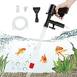 photo: You can buy Luxbird Aquarium Gravel Cleaner New Quick Water Changer with Air-Pressure Button Fish Tank Sand Cleaner Kit Long Nozzle Water Hose Controller Clamp for Aquarium Cleaning Gravel and Sand online, best price $18.99 new 2024-2023 bestseller, review
