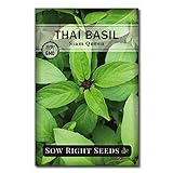 photo: You can buy Sow Right Seeds - Sweet Large Leaf Thai Basil Seed for Planting; Non-GMO Heirloom Seeds; Instructions to Plant and Grow a Kitchen Herb Garden, Indoors or Outdoor; Great Gardening Gift online, best price $4.99 new 2024-2023 bestseller, review