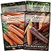 photo Sow Right Seeds - Carrot Seed Collection for Planting - Rainbow, Nantes, Imperator, and Kuroda Varieties - Non-GMO Heirloom Seeds to Plant a Home Vegetable Garden - Great Gardening Gift 2022-2021