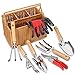 photo SOLIGT 8 Piece Garden Tool Set with Basket, Stainless Steel Extra Heavy Duty Gardening Hand Tools Kit with Wood Handle for Men Women 2022-2021