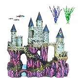 photo: You can buy PINVNBY Aquarium Resin Castle Decoration Fish Tank Driftwood Castle Cave Hideouts House Plants Supplies Accessories(Purple) online, best price $18.99 new 2024-2023 bestseller, review