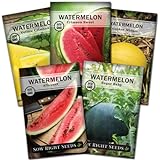 photo: You can buy Sow Right Seeds - Watermelon Seed Collection for Planting - Crimson Sweet, Allsweet, Sugar Baby, Yellow Crimson, and Golden Midget Melon Seeds - Non-GMO Heirloom Seeds to Plant a Home Vegetable Garden online, best price $10.99 new 2024-2023 bestseller, review