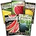 photo Sow Right Seeds - Watermelon Seed Collection for Planting - Crimson Sweet, Allsweet, Sugar Baby, Yellow Crimson, and Golden Midget Melon Seeds - Non-GMO Heirloom Seeds to Plant a Home Vegetable Garden 2023-2022