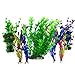 foto Plantas acuáticas artificiales, PietyPet 7 piezas Plantas grandes de acuario Decoraciones plásticas del tanque de peces, Planta de simulación viva Criatura Acuario Paisaje 2024-2023