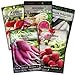 photo Sow Right Seeds - Radish Seed Collection for Planting - Champion, Watermelon, French Breakfast, China Rose, and Minowase (Diakon) Varieties - Non-GMO Heirloom Seed to Plant a Home Vegetable Garden 2022-2021