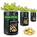 photo Potato-Grow-Bags, Garden Vegetable Planter with Handles&Access Flap for Vegetables,Tomato,Carrot, Onion,Fruits,Potatoes-Growing-Containers,Ventilated Plants Planting Bag (3 Pack- 10gallons) 2024-2023