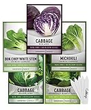photo: You can buy Cabbage Seeds for Planting 5 Individual Packets Bok Choy, Michihili (Napa) Chinese Cabbage, Red, Golden Acre and Copenhagen Market Early for Your Non GMO Heirloom Vegetable Garden by Gardeners Basics online, best price $10.95 ($2.19 / Count) new 2024-2023 bestseller, review