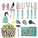 photo Garden Tool Set,Gardening Gifts for Women,31PCS Heavy Duty Aluminum Floral Print Gardening Tool Set with Storage Tote Bag Garden Tools Gifts for Women and Men 2024-2023