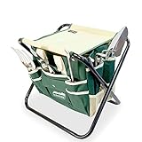 photo: buy GardenHOME Garden Tool Set 7 Piece Gardening Tools 5 Sturdy Stainless Steel Gardening Tool Set , Heavy Duty Folding Stool, Detachable Canvas Bag online, best price $39.99 new 2022-2021 bestseller, review
