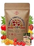 photo: You can buy 14 Rare Tomato & Tomatillo Garden Seeds Variety Pack for Planting Outdoors & Indoor Home Gardening 800+ Non-GMO Heirloom Tomato & Tomatillo Seeds: Beefsteak, Roma, Pear, Thai, Cherry Tomatoes & More online, best price $18.99 ($1.36 / Count) new 2024-2023 bestseller, review