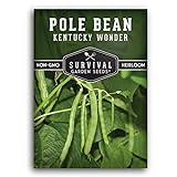 photo: You can buy Survival Garden Seeds - Kentucky Wonder Pole Bean Seed for Planting - Packet with Instructions to Plant and Grow Delicious Snap Beans in Your Home Vegetable Garden - Non-GMO Heirloom Variety online, best price $5.49 new 2024-2023 bestseller, review