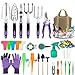 photo Tudoccy Garden Tools Set 83 Piece, Succulent Tools Set Included, Heavy Duty Aluminum Gardening Tools for Gardening, Non-Slip Ergonomic Handle Tools, Durable Storage Tote Bag, Gifts Tools for Men Women 2022-2021