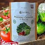 photo: You can buy Clovers Garden Picklers, Canners & Salsa Seed Kit – 20 Varieties, 100% Non GMO Open Pollinated Heirloom Vegetable, Herb Seed Vault for Planting – USA Grown Hand Packed for Home or Survival Garden online, best price $19.97 new 2024-2023 bestseller, review