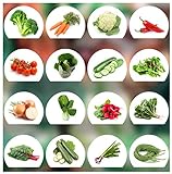 foto: jetzt Prademir Gemüse Samen Set - 16 Gemüse Sorten aus Portugal | 100% Natur Saat (Keine Chemie, Gentechnik, künstliche Wachstums-Helfer) Online, bester Preis 9,99 € neu 2024-2023 Bestseller, Rezension