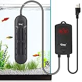 photo: You can buy hygger Fully Submersible 500 W Aquarium Heater with External Temperature Display Controller Upgraded Double Quartz Tubes Fish Tank Heater for 65-120 Gallon, Suitable for Marine and Freshwater online, best price $65.99 new 2024-2023 bestseller, review