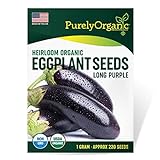 photo: You can buy Purely Organic Products Purely Organic Heirloom Eggplant Seeds (Long Purple) - Approx 220 Seeds online, best price $4.39 ($124.36 / Ounce) new 2024-2023 bestseller, review