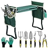 photo: You can buy EAONE Garden Kneeler and Seat Foldable Garden Bench Stool with Soft Kneeling Pad, 6 Garden Tools, Tool Pouches and Gardening Glove for Men and Women Gardening Gifts, Protecting Your Knees & Hands online, best price $59.99 new 2024-2023 bestseller, review