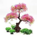 photo: You can buy Smoothedo-Pets Aquarium Plants Fish Tank Decorations MediumSize/9.4inch Plastic Artificial Plant Goldfish Waterscape Fish Hides Tree Set (Hot Pink) online, best price $14.99 new 2024-2023 bestseller, review