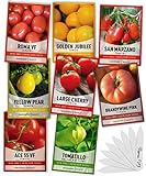 photo: You can buy Heirloom Tomatoes for Planting 8 Variety Pack, San Marzano, Roma VF, Large Cherry, Ace 55 VF, Yellow Pear, Tomatillo, Brandywine Pink, Golden Jubilee Tomato Seeds for Garden Non GMO Gardeners Basics online, best price $15.95 ($1.99 / Count) new 2024-2023 bestseller, review