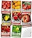 photo Heirloom Tomatoes for Planting 8 Variety Pack, San Marzano, Roma VF, Large Cherry, Ace 55 VF, Yellow Pear, Tomatillo, Brandywine Pink, Golden Jubilee Tomato Seeds for Garden Non GMO Gardeners Basics 2022-2021