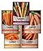 photo Carrot Seeds for Planting Home Garden - 5 Variety Pack Rainbow, Imperator 58, Scarlet Nantes, Bambino and Royal Chantenay Great for Spring, Summer, Fall, Heirloom Carrot Seeds by Gardeners Basics 2023-2022