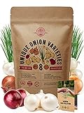 photo: You can buy 8 Onion Seeds Variety Pack Heirloom, Non-GMO, Onion Seed Sets for Planting Indoors, Outdoors Gardening. 1600+ Seeds: Walla Walla, Green Onion, Red Burgundy, White & Yellow Sweet Spanish Onions & More online, best price $14.99 ($1.87 / Count) new 2024-2023 bestseller, review