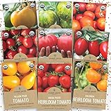 photo: You can buy Organic Heirloom Tomato Seeds Variety Pack - 9 Seed Packets: Brandywine, Roma, Green Zebra, Three Sisters, Yellow Pear, Valencia, Amish Paste and More online, best price $15.97 new 2024-2023 bestseller, review