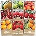 photo Organic Heirloom Tomato Seeds Variety Pack - 9 Seed Packets: Brandywine, Roma, Green Zebra, Three Sisters, Yellow Pear, Valencia, Amish Paste and More 2023-2022