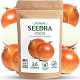 photo: You can buy SEEDRA Yellow Sweet Spanish Onion Seeds for Indoor and Outdoor Planting - Non GMO and Heirloom Seeds - 800 Seeds - Sweet Onions for Home Vegetable Garden online, best price $6.00 new 2024-2023 bestseller, review