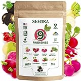 photo: You can buy Seedra 9 Radish Seeds Variety Pack - 2500+ Non GMO, Heirloom Seeds for Indoor Outdoor Hydroponic Home Garden - Champion, German Giant, Watermelon, Daikon, French Breakfast, Cherry Belle & More online, best price $13.56 new 2024-2023 bestseller, review