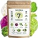 photo Seedra 7 Cabbage Seeds Variety Pack - 2245+ Non GMO, Heirloom Seeds for Indoor Outdoor Hydroponic Home Garden - Golden & Red Acre, Cauliflower, Brussel Sprouts, Broccoli & More 2023-2022