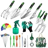 photo: You can buy Garden Tools Set, 38 Pieces Stainless Steel Durable Garden Tools, Includes Trowel, Shovel, Hand Weeder, Rake, Storage Tote Bag, Wonderful Gifts for Women and Men online, best price $24.99 new 2024-2023 bestseller, review