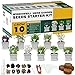 photo Herb Grow Kit, 10 Herb Seeds Garden Starter Kit, Complete Potted Plant Growing Set Including White Pots, Markers, Nutritional Soil, Watering, Herb Clipper for Kitchen Herb Garden DIY 2024-2023