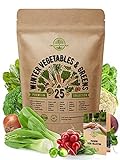 photo: You can buy 25 Winter Vegetable Garden Seeds Variety Pack for Planting Outdoors & Indoor Home Gardening 6500+ Non-GMO Heirloom Veggie Seeds: Broccoli Beet Carrot Collard Lettuce Radish Spinach Pea Kohlrabi & More online, best price $19.99 ($0.80 / Count) new 2024-2023 bestseller, review