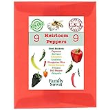 photo: You can buy Heirloom Pepper Seeds by Family Sown - 9 Non GMO Sweet & Hot Pepper Seeds for Your Home Garden with Poblano Pepper Seeds, Habanero Seeds, Bell Pepper Seeds, Serrano and More in Our Seed Starter Kit online, best price $18.95 new 2024-2023 bestseller, review