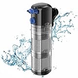 photo: You can buy FREESEA Internal Aquarium Power Filter: 8W Adjustable Water Flow 2 Stages Filtration System Submersible for 40-120 Gal Fish Tank | Turtle Tank … online, best price $32.99 new 2024-2023 bestseller, review