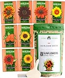 photo: You can buy 1000+ Sunflower Seeds for Planting - 8 Varieties - Flower Seeds to Plant Outside, Grow Giant Sunflower Plants, Heirloom Seeds online, best price $16.99 ($0.02 / Count) new 2024-2023 bestseller, review