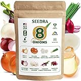 photo: You can buy Seedra 8 Onion Seeds Variety Pack - 200+ Non GMO, Heirloom Seeds for Indoor Outdoor Hydroponic Home Garden - Walla Walla, Yellow Sweet Spanish, Crystal White Wax, Tokyo Long White Bunching & More online, best price $13.99 new 2024-2023 bestseller, review