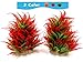 photo BEGONDIS 2 Pcs Fish Tank Artificial Red Water Plants, Aquarium Decorations Made of Soft Plastic, Safe for All Fish & Pets 2024-2023