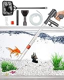 photo: You can buy QZQ Aquarium Gravel Cleaner [2022 Edition] Vacuum Fish Tank Vacuum Cleaner Tools for Aquarium Water Changer with Aquarium Thermometers Fish Net kit Use for Fish Tank Cleaning Gravel and Sand online, best price $22.89 new 2024-2023 bestseller, review