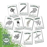 photo: You can buy Organic Herb Seeds - Non GMO Heirloom Non Hybrid Seed (10 Culinary Varieties Pack) online, best price $12.79 ($1.28 / Count) new 2024-2023 bestseller, review