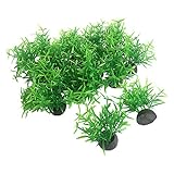 photo: You can buy Aquarium Plants Fish Tank Decorations 20pcs Small Size/1inch Tall Plastic Artificial Plant Goldfish Waterscape Fish Hides Mini Grass Set (Green-A) online, best price $7.99 new 2024-2023 bestseller, review