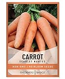 photo: You can buy Carrot Seeds for Planting - Scarlet Nantes - Daucus Carota - is A Great Heirloom, Non-GMO Vegetable Variety- 2 Grams Seeds Great for Outdoor Spring, Winter and Fall Gardening by Gardeners Basics online, best price $4.95 new 2024-2023 bestseller, review