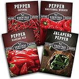 photo: You can buy Survival Garden Seeds Pepper Collection Seed Vault - Non-GMO Heirloom Vegetable Seeds for Planting - Sweet and Hot Pepper - Jalapeño, Cayenne, California Wonder, Marconi Red Peppers online, best price $9.99 new 2024-2023 bestseller, review