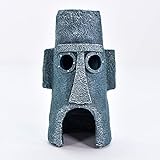 photo: You can buy Penn-Plax Spongebob Squarepants Officially Licensed Aquarium Ornament – Squidward’s Easter Island Home – Medium online, best price $6.88 new 2024-2023 bestseller, review