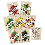 photo: You can buy Hot Pepper Seeds Variety Pack - 100% Non GMO – Habanero, Jalapeno, Cayenne, Anaheim, Hungarian Hot Wax, Serrano, Poblano. Heirloom Chili Pepper Seeds for Planting in Your Organic Garden online, best price $15.95 new 2024-2023 bestseller, review